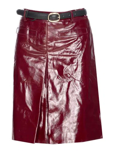 Self-portrait Leather Skirt
