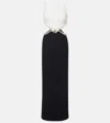 Self-portrait Cut-out Detail Gown In Black