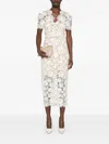 Self-portrait Women's Fine Lace Midi Dress In 白色