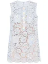 SELF-PORTRAIT FINE-LACE MINI DRESS