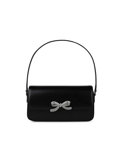 Self-portrait Fiocco Black Smooth Leather Bag