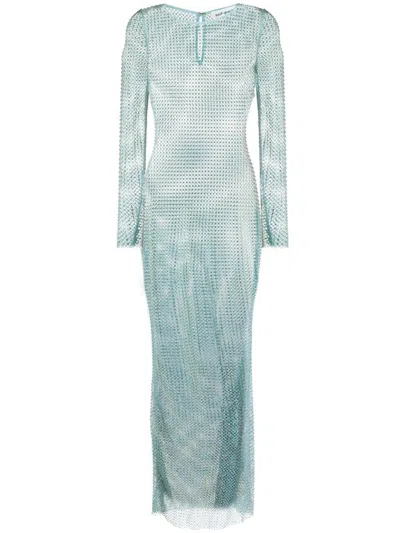 SELF-PORTRAIT SELF-PORTRAIT FISHNET MAXI DRESS