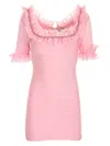 Self-portrait X Christopher Kane Embellished Lace-trimmed Mini Dress In Multi