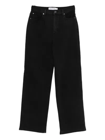 Self-portrait Five-pocket Jeans In Black