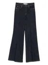 Self-portrait Flared Jeans In Black