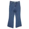 Self-portrait Flared Leg Jeans In Blue Cotton Denim In Blue