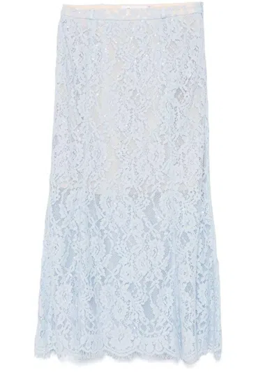 SELF-PORTRAIT SELF-PORTRAIT FLARED MIDI SKIRT