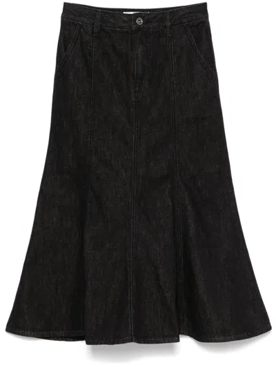 SELF-PORTRAIT FLARED MIDI SKIRT