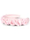 Self-portrait Floral-appliqué Head Band In Pink