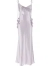 Self-portrait Flower Maxi Dress In Violett