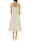 Self-portrait Floral-appliqué Satin Midi Dress In Neutral