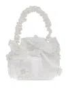 Self-portrait Floral-appliqué Shoulder Bag In Neutrals