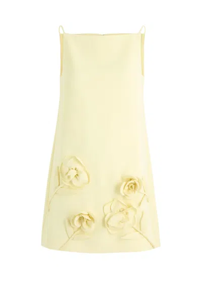 SELF-PORTRAIT SELF-PORTRAIT FLORAL-APPLIQUÉD MINI DRESS