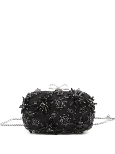 SELF-PORTRAIT FLORAL CRYSTAL CLUTCH BAG
