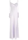 Self-portrait Flower Maxi Dress In Lilac