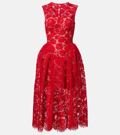 SELF-PORTRAIT FLORAL LACE COCKTAIL DRESS