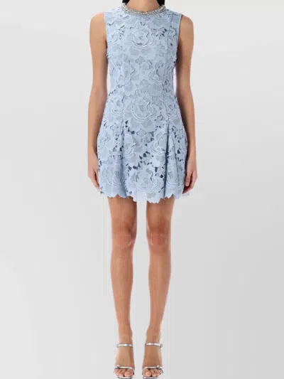 Self-portrait Self Portrait Lace Dress In Blue
