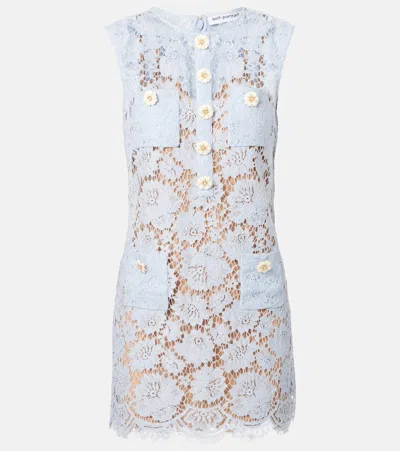 SELF-PORTRAIT FLORAL LACE MINIDRES