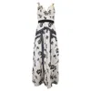 Self-portrait Floral Midi Dress In White Sequins In White