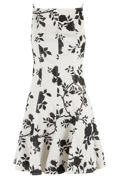 SELF-PORTRAIT FLORAL PRINT LINEN
