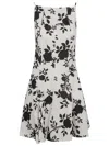 Self-portrait Linen-cotton Floral Mini Dress