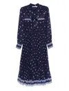 Self-portrait Floral-print Dress In Multi