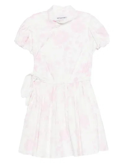 Self-portrait Floral Print Mini Dress In Multi