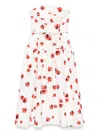 Self-portrait Floral Print Taffeta Midi Dress