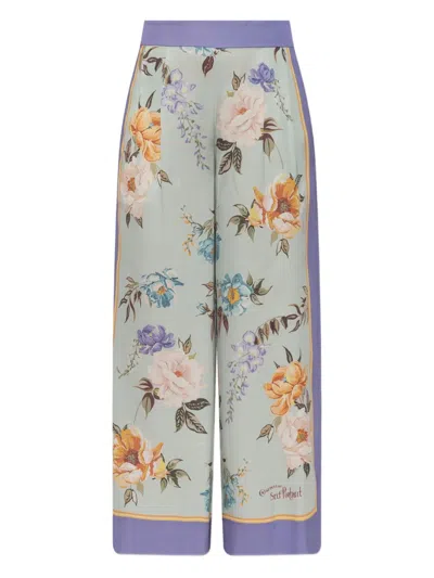 SELF-PORTRAIT FLORAL-PRINT TROUSERS