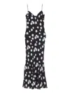 Self-portrait Floral Rhinestone Midi Dress In Multi