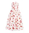 Self-portrait Floral Print Taffeta Midi Dress In White