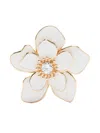 Self-portrait Flower-motif Earrings In White