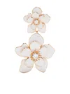 Self-portrait Flower Tiered Earrings In Silver