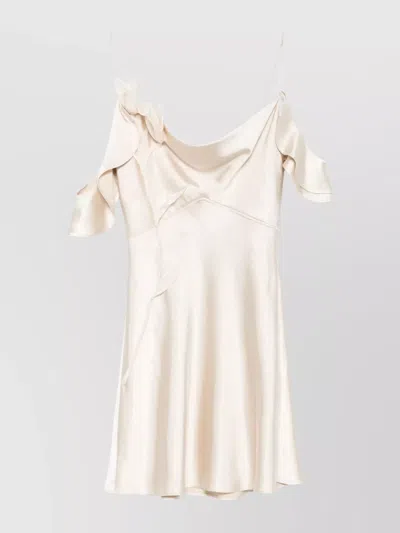 Self-portrait Flowered Satin Mini Dress