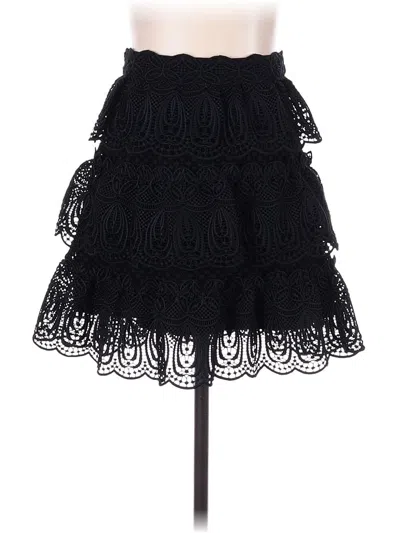 Pre-owned Self-portrait Formal Skirt In Black