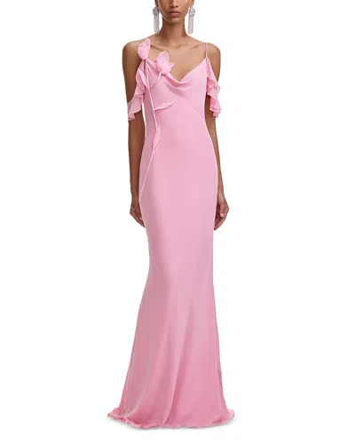 Self-portrait Self Portrait Long Dress In Pink