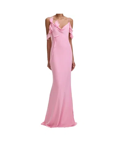 Self-portrait Self Portrait Long Dress In Pink