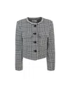 Self-portrait Wool Houndstooth Tailored Jacket Jackets Multicolor