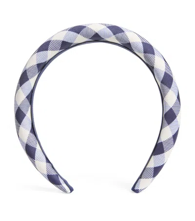 SELF-PORTRAIT GINGHAM TAFFETA HEADBAND