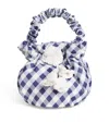 Self-portrait Gingham Taffeta Top-handle Bag In Multi