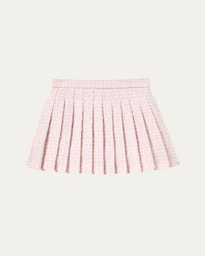 SELF-PORTRAIT GIRL'S BOW BOUCLE MINI SKIRT