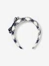 Self-portrait Self Portrait Girls Check Boucle Headband In White