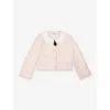 Self-portrait Nk Check-pattern Bouclé Jacket In Pink
