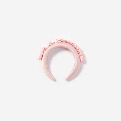 Self-portrait Kids' Self Portrait Girls Satin 3d Flower Headband In Pink