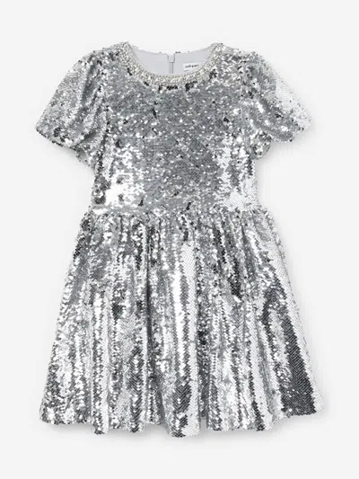 Self-portrait Babies' Self Portrait Girls Sequin Dress In Gray