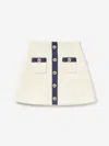 Self-portrait Tweed Mini Skirt In Ivory