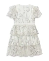 Self-portrait Midi Sequin-embellished Dress In White
