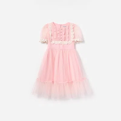Self-portrait Babies' Self Portrait Girls Tulle Dress In Pink