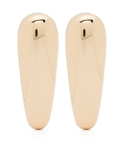 Self-portrait Gold Almond-shaped Earrings By