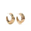 Self-portrait Self Portrait Gold Sculpted Hoop Earrings